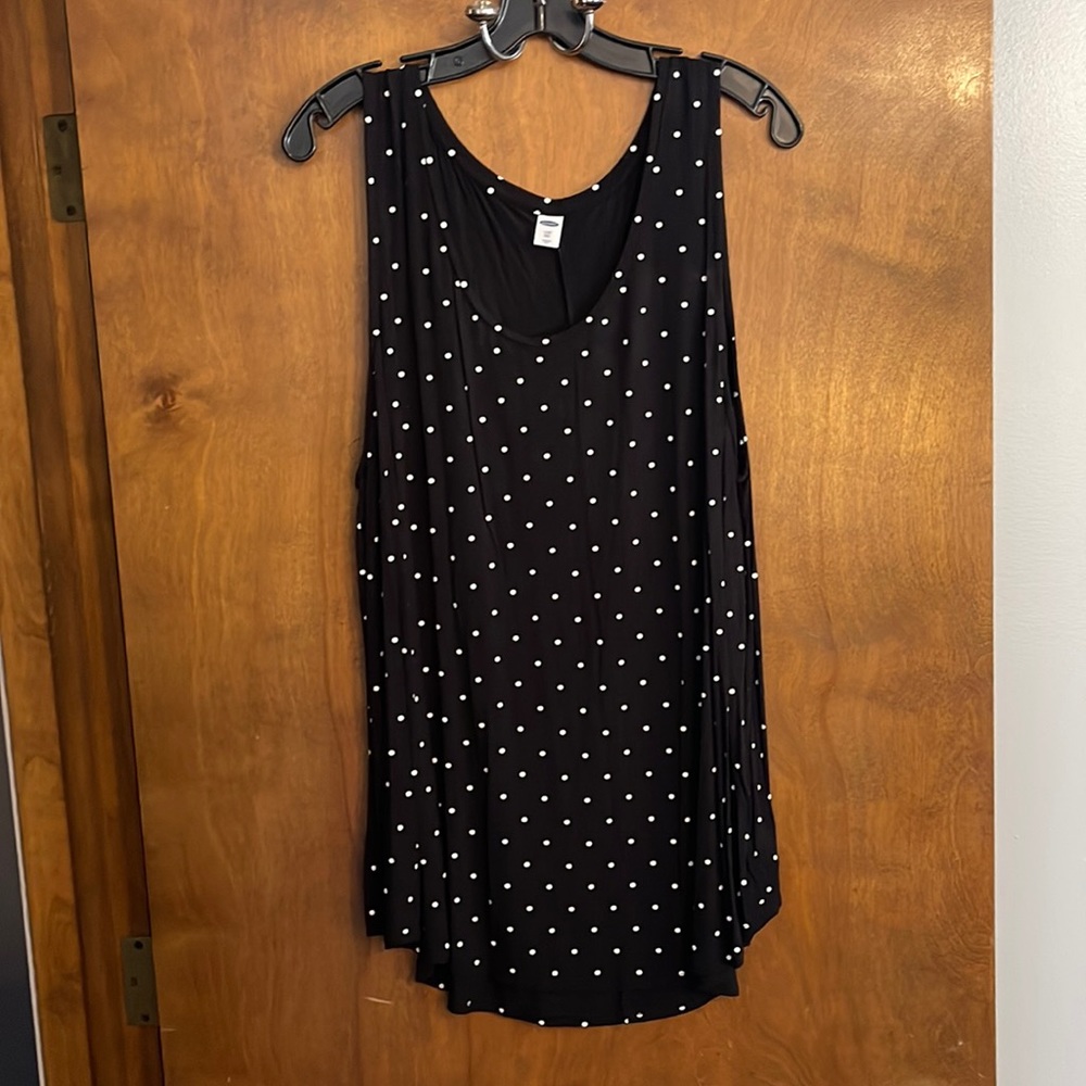 Polka dot luxe tank top